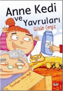 Anne Kedi ve Yavruları  (Renkli Resimli Büyük Boy)